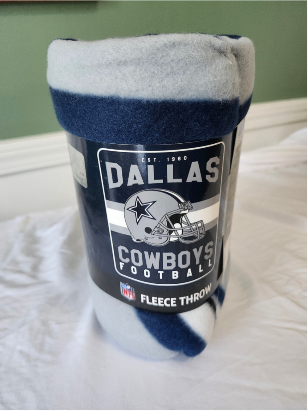 Unisex The Northwest Company Dallas Cowboys Fleece Throw One Size Blue Grey